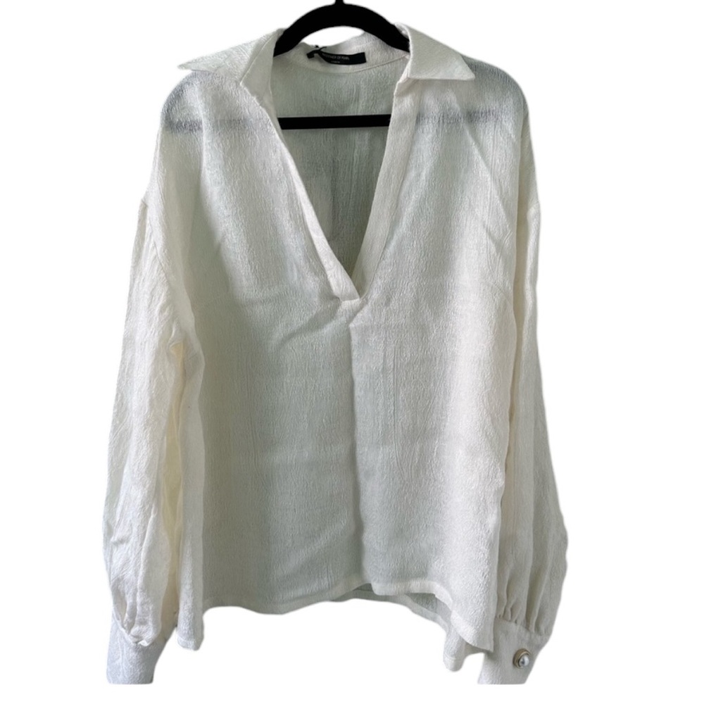 Mother of Pearl Blouse in Cream